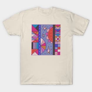 Colorful Quilted Hemispheres T-Shirt